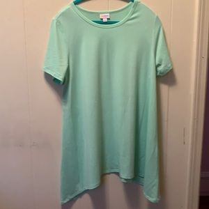 Mint green shark bite top